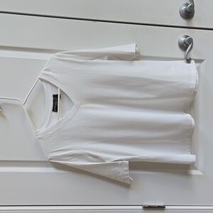 Attitudes by Renee Washed Cotton V-Neck Top